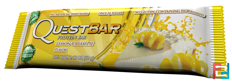 Questbar, Protein Bar, Lemon Cream Pie, 12 Bars, 60 g