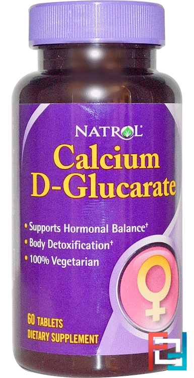 Calcium D-Glucarate, Natrol, 60 Tablets