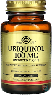 Ubiquinol Reduced CoQ10, Solgar, 100 mg, 50 Softgels