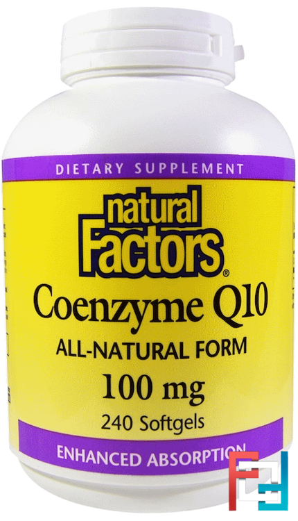 Coenzyme Q10, Natural Factors, 100 mg, 240 Softgels