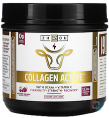Collagen Active, Black Berry and Cherry, Zhou Nutrition, 13.3 oz, 378 g