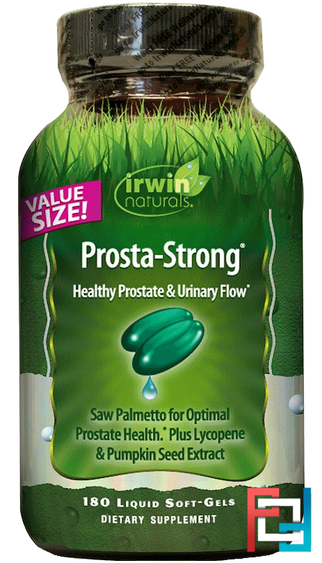 Prosta-Strong, Healthy Prostate & Urinary Flow, Irwin Naturals, 180 Liquid Soft-Gels