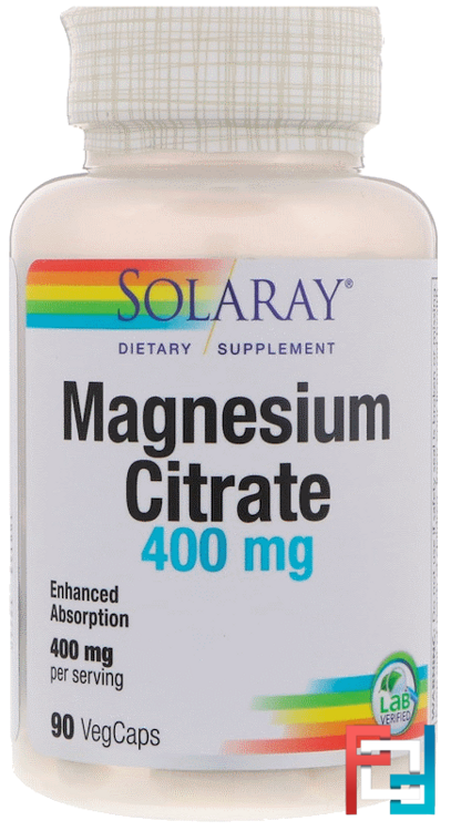 BioCitrate Magnesium, Solaray, 90 Veggie Caps