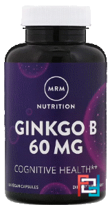 Ginkgo B, MRM, 60 mg, 120 Veggie Caps