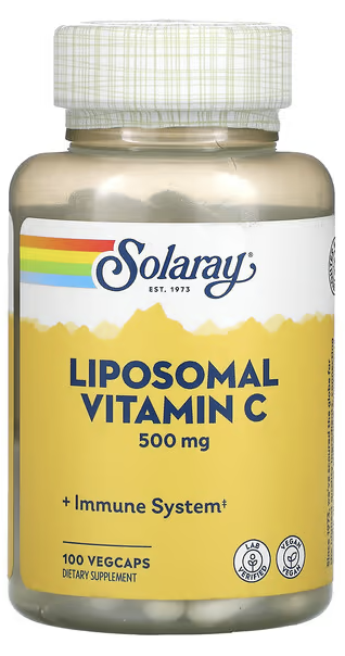 Липосомальный витамин С, Liposomal Vitamin C, Solaray, 400 mg, 100 VegCaps