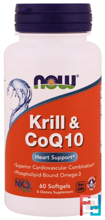 Krill & CoQ10, Now Foods, 60 Softgels