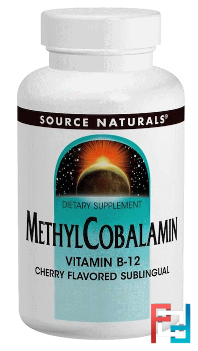 MethylCobalamin, Cherry Flavored, 1 mg, Source Naturals, 120 BioLingual Lozenges