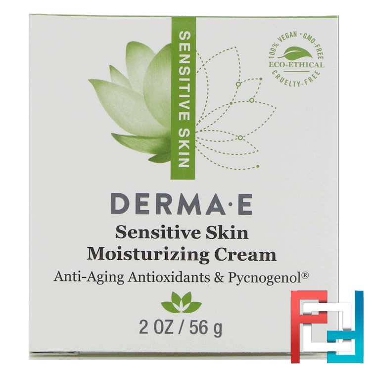 Sensitive Skin Moisturizing Cream, Derma E, 2 oz, 56 g