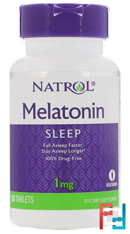 Melatonin, Natrol, 1 mg, 90 Tablets