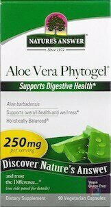 Aloe Vera Phytogel, Nature's Answer, 250 mg, 90 Vegetarian Capsules