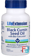 Black Cumin Seed Oil With Bio-Curcumin, Life Extension, 60 Softgels