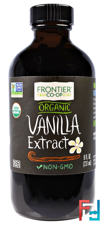 Organic Vanilla Extract, Frontier Natural Products, 8 fl oz, 237 ml