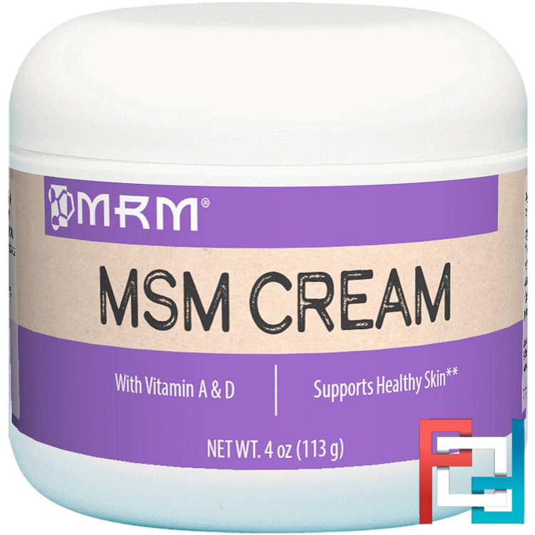 MSM Cream, MRM, 4 oz, 113 g