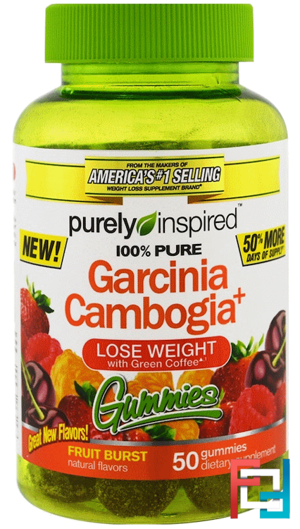 Garcinia Cambogia Gummies, Fruit Burst, Purely Inspired, 50 Gummies