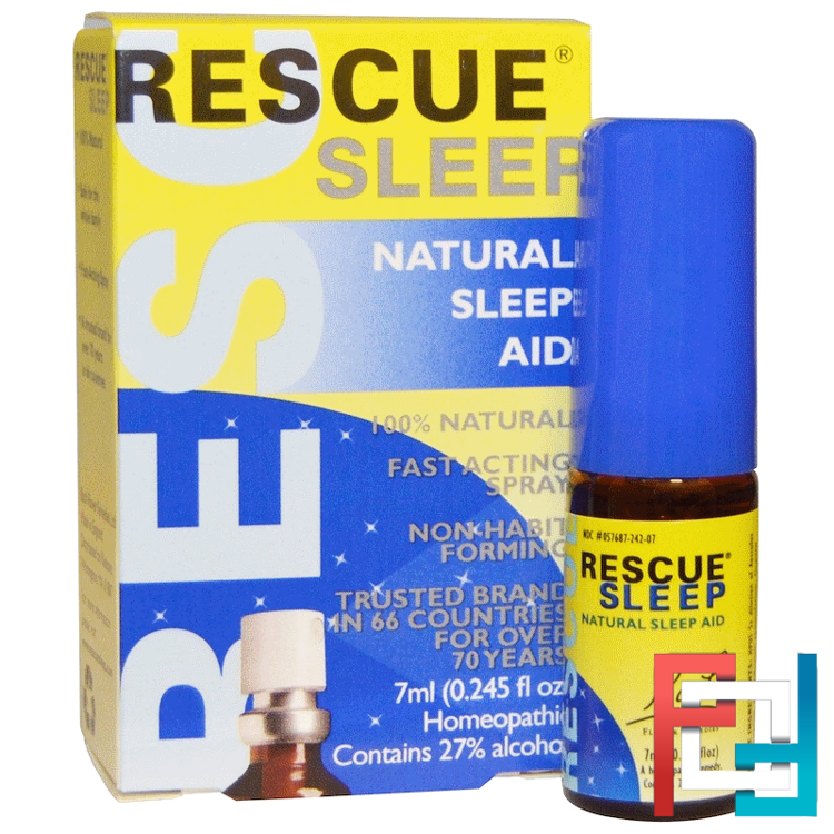 Original Flower Remedies, Rescue Sleep, Natural Sleep Aid Spray, Bach, 0.245 fl oz, 7 ml