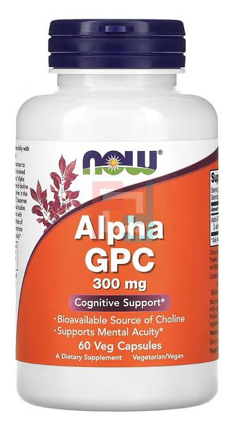 Alpha GPC, Now Foods, 300 mg, 60 Veg Capsules