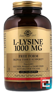 L-Lysine, Free Form, Solgar, 1000 mg, 250 tablets