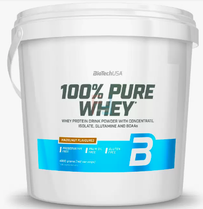 Сывороточный протеин 100% Pure Whey, BioTechUSA, 4000 g