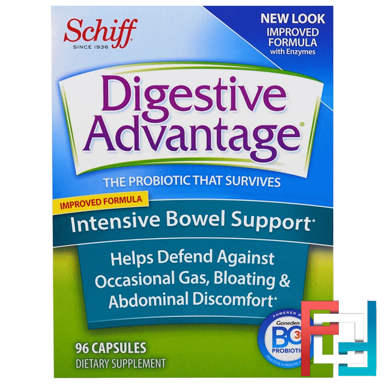 Digestive Advantage, Intensive Bowel Support, Schiff, 96 Capsules