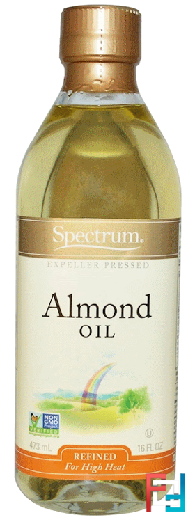 Almond Oil, Refined, Spectrum Naturals, 16 fl oz (473 ml)