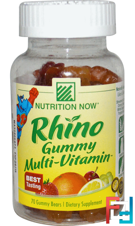 Rhino, Gummy Multi-Vitamin, Nutrition Now, 70 Gummy Bears