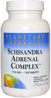 Schisandra Adrenal Complex, Planetary Herbals, 710 mg, 120 Tablets