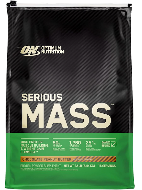 Гейнер Serious Mass, Optimum Nutrition, 12 lb, 5455 g