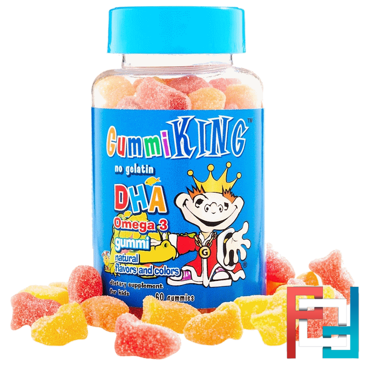 DHA Omega-3 Gummi for Kids, Gummi King, 60 Gummies