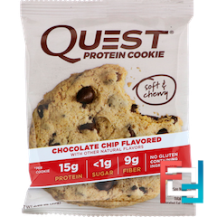 Protein Cookie, Chocolate Chip, Quest Nutrition, 1 Pack * 59 g