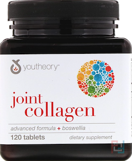 Joint Collagen, Advanced Formula + Boswellia, Youtheory, 120 Tablets