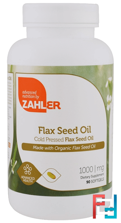 Organic Flax Seed Oil, Zahler, 1,000 mg, 90 Softgels