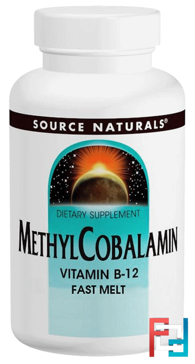 Methylcobalamin Fast Melt, 5 mg, Source Naturals, 60 Tablets