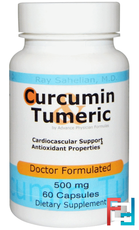 Curcumin Turmeric, 500 mg, Advance Physician Formulas, Inc., 60 Capsules