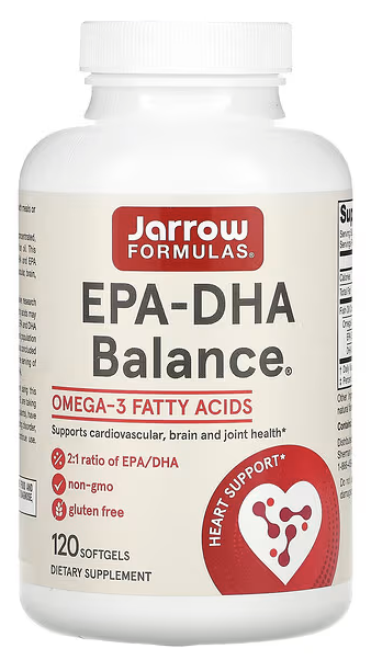 ЭПК-ДГК баланс, EPA-DHA Balance, Jarrow Formulas, 120 Softgels