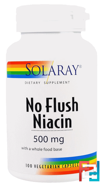 No Flush Niacin, 500 mg, Solaray, 100 Vegetarian Capsules