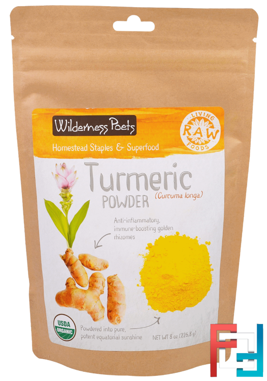 Turmeric Powder, Wilderness Poets, 8 oz (226.8 g)