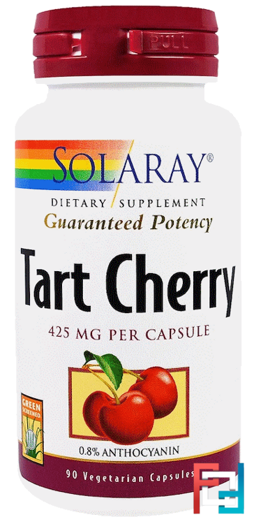 Tart Cherry, 425 mg, Solaray, 90 Veggie Caps