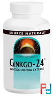 Ginkgo-24, 40 mg, Source Naturals, 120 Tablets