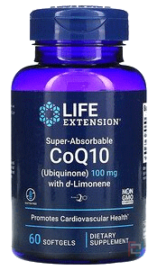 Super-Absorbable CoQ10 Ubiquinone with d-Limonene, Life Extension, 100 mg, 60 Softgels