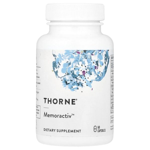 Мемоактив Торн — комплекс для концентрации, Memoractiv, Thorne, 60 Capsules