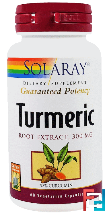 Turmeric Root Extract, 300 mg, Solaray, 60 Vegetarian Capsules