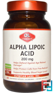 Alpha Lipoic Acid, 200 mg, Olympian Labs Inc., 60 Veggie Caps
