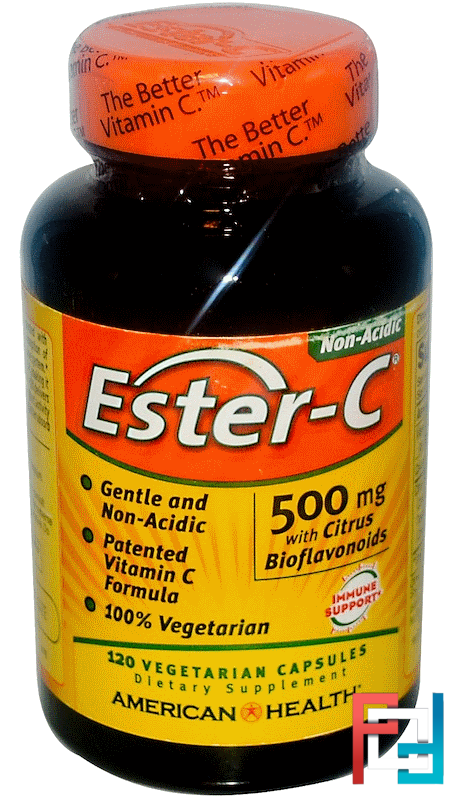 Ester-C, 500 mg, American Health, 120 Veggie Caps