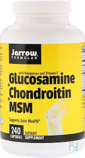 Glucosamine + Chondroitin + MSM , Jarrow Formulas, 240 Capsules
