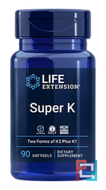 Super K, Life Extension, 90 Softgels