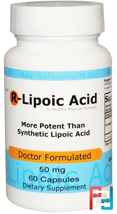 R-Lipoic Acid, 50 mg, Advance Physician Formulas, Inc., 60 Capsules