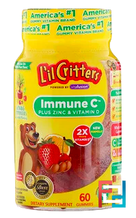 Immune C Plus Zinc & Echinacea, L'il Critters, 60 Gummies