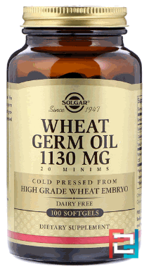 Wheat Germ Oil, Solgar, 1130 mg, 100 Softgels